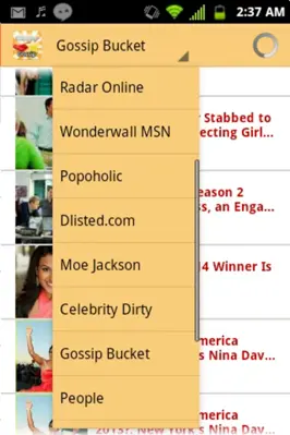 Celebrity Gossip News android App screenshot 0